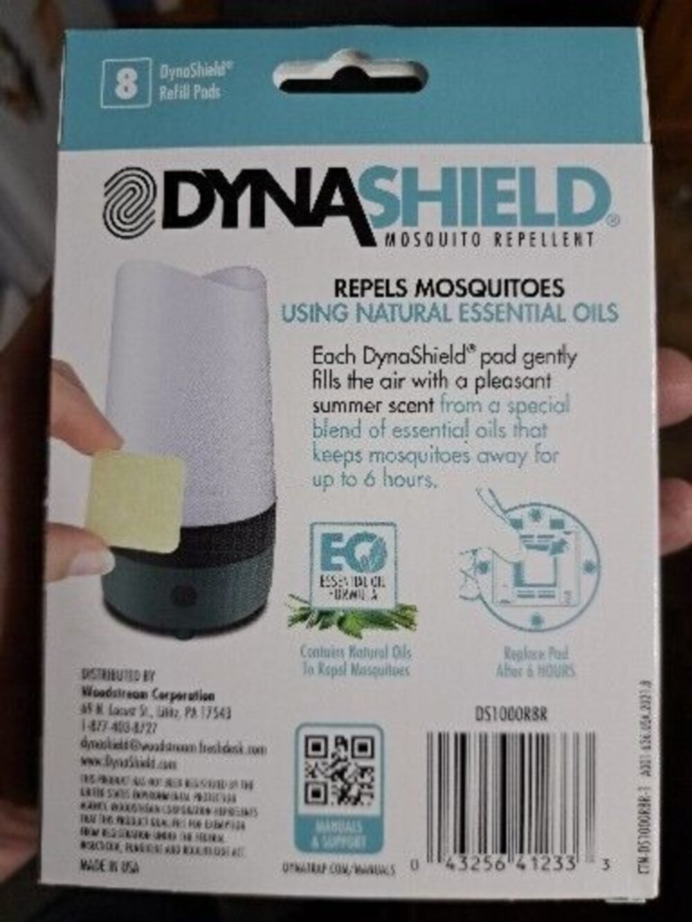 Dyna Shield Refill Repellent Mosquito Pads Using Essential Oils 8 Per Box - Picture 2 of 2